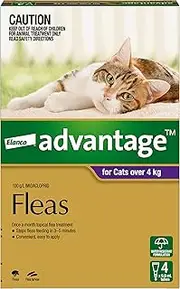 Advantage Fleas for Cats Over 4kg - 4 Pack