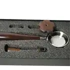 Welhome Espresso Dark Wood Bottomless Portafilter, Steam Handle, Unique Knobs