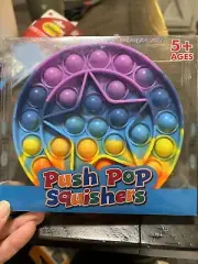 Push Pop Squishers Multicolor Circle With Star Fidget Sensory Toy Popit