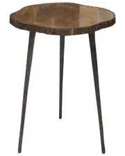 Peyton Lane Rustic Round Accent Table