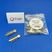 Dental Orthodontic Rotation Wedges Silver Gray High Elastic /100 Pcs ORTHOM USA