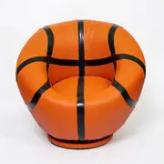 Premium Basketball Shaped PVC Leather Swivel Chair, Armchair,Kid's Sofa, Comfort for Kids' Reading, Gaming, or Simply Relaxing