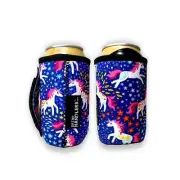 Rainbow Unicorns 12oz Stubby Can Handler™