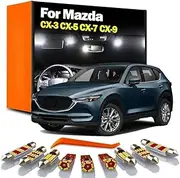 LED Bulb Interior Dome Map License Plate Light Kit, For Mazda CX-3 CX-5 CX-7 CX-8 CX-9 CX3 CX5 CX7 CX8 CX9 Car Accessories