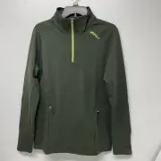 2XU Men's Formsoft 1/4 Zip Long Sleeve Top Green/Lime Size Small