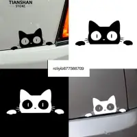 在飛比找露天拍賣優惠-★新品★ Surprise Cat Peeking 車貼