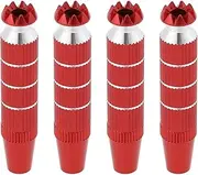 2 Sets Aluminum Alloy RC Transmitter Stick Ends M3 Extended Joystick Controller Thumb Rocker Compatible with Futaba Compatible with Spektrum DX8 Red(30 x 8mm)