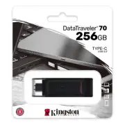 USB Drive Kingston 3.2 DataTraveler 70 256GB Type C Flash Drive DT70/256GB Black