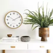 NEW One Six Eight London Olivia Wooden Wall Clock, White, 41cm