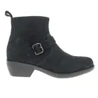 Propet Memphis Round Toe Zippered Booties Womens Black Casual Boots WFX245S-BS