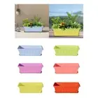Window Box Planter Plant Container Flower Pot for Deck Balcony Kitchen