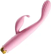 Vibrator Rabbit Vibrator G Spot Clitoral Two Vibrations Waterproof Rechargeable Realistic Silicagel Sex Toys For Women Carry with You