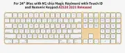 Keyboard Cover for 2021 Newest Apple iMac 24 Inch M1 Magic Keyboard Ultra Thin K