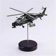Pre-Build Replica 1/100 for Scale WZ-10 Gunship Diecast Metal Aircraft Model Display Aviation Commemorative Collection Gift Toy Airplane