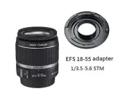 EF-S EFS 18-55mm f/3.5-5.6 Lens Adapter IS STM To Canon EF EOS Mount