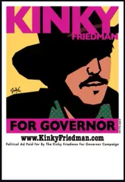 Kinky Friedman For Governor 2006 Poster