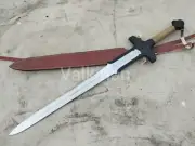 Handmade Conan The Barbarian Sword, viking sword, battle ready W/free Cow Sheath