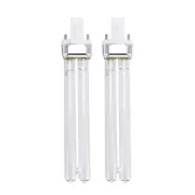2pcs 11W Ultraviolet UV Disinfection Light Lamps UV Sterilization Light Bulbs for Sterilizer Fish Tank (G23 Lamp Base) As Shown