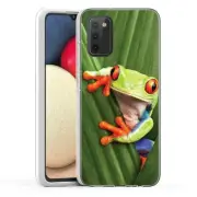 (Tree Frog)ShockProof TPU phone case cover(Clear)for Samsung Galaxy A02S