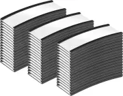 Pack of 50 -"C" Channel Magnetic Label Holders with Paper Inserts and Clear