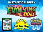 50 x EVOLVING SKIES Live Pokemon Booster Codes Online INSTANT QR EMAIL DELIVERY