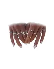 Gold Rings for Women Non Tarnish Stocking Stuffers Stackable Rings N 12 Pcs