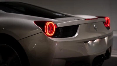 AlphaRex Red Smoke NOVA Prismatic LED Tail Lights For 2010-2015 Ferrari 458 (for: Ferrari)