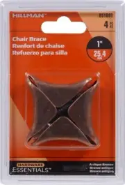 HILLMAN - 851691 1 x 3/4-Inch Chair Brace, Antique Bronze