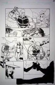 COMIC TYRESE GIBSON'S MAYHEM! ORIGINAL ART BY TONE RODRIGUEZ #1 PG 19 IMAGE