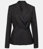[Alaia] Alaïa Herringbone wool gabardine blazer AU 12 black