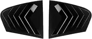 Car Rear Window Louvers Compatible for BMW 5 Series G30 2018-2023 Rear Triangle Window Shade Spoiler(Glossy Black)