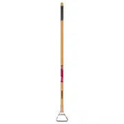 Husky 54 in. Action Hoe with Long Wooden Handle Grip & Carbon Steel Looped Blade