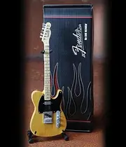 Fender™ Telecaster™- Butterscotch Blonde Finish: Officially Licensed Miniature Guitar Replica