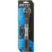 Beto SP-005AG Tyre & Shock CNC Alloy Mini Hand Pump Black Presta Schrader Dual