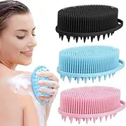 Silicone Body Scrubber Silicone Scrubber Bath Brush Body Scrub Brush Dry Brushing Body Brush Face Scrubber Shower Scrubber Body Exfoliator Scrub Bath Scrubber Body Silicone Brush Back Scrubber