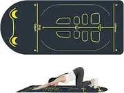 Wheel Exercise Mat - Crystal Velvet Long Lasting Equipment Mat | Non-Slip Fitness Mats | Workout Mat For Enhanced Stability & Comfort During Exercise And Wheel Training