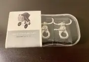 NIB NEW Petunia Pickle Bottom Valet Stroller Baby Chic Clips, Black w/ Silver