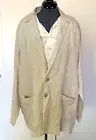 Zara Women's Linen Blend 2 Button Blazer Suit Jacket Beige/ Natural US XL