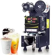 Commercial Fully Automatic Bubble Tea Cup Sealing Machine with Control LCD Panel， 400-600 Cup/Tabletop Sealers/Plastic Cup Sealer or Bubble Milk Tea Coffee Smoothies