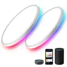 2Pcs RGB Smart Ceiling Light, Super Slim LED Flush Mount Ceiling, WiFi Compat...