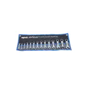 SP Tools 14Pcs Gear Drive ROE Spanner Set - Flex Head Stubby Metric Wrench Cr-V