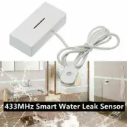 433MHz Water Leak Alarm Flood Level Overflow Detector Sensor Home Security Alert