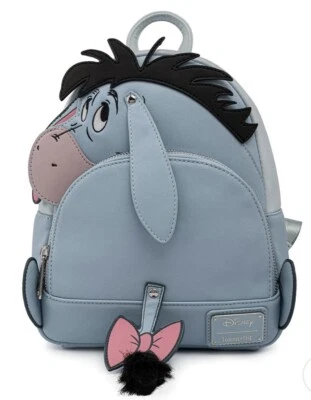 Loungefly Disney Eeyore Figural Cosplay Mini Backpack Bow Tail Winnie The Pooh
