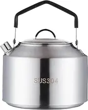 Tea Kettle - Stainless Steel Camping Kettle | Lightweight Traveling Teapot Coffee Mug | Convenient Cleaning Camping Water Kettle with Versatility | Kettles for Outdoor Camping Cookware
