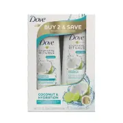 Dove Nourishing Rituals Coconut and Hydration Shampoo and Conditioner Set 12 oz