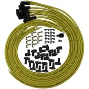 Moroso 73217 Spark Plug Wire Set Blue Core 8 mm Yellow 90 Degree Plug Boots NEW