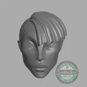 Bad Batch Asajj Ventress "The Harbinger" Star Wars custom head for action figure