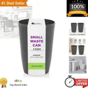 Durable Polypropylene Mini Trash Can - Perfect for Kitchen, Office & Bathroom