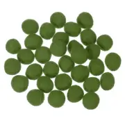 30 Pcs Wool Felt Balls Beads, 0.6 Inch Handmade Felt Pom Poms, Dark Green