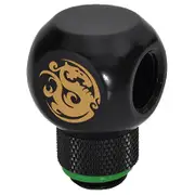 Bitspower G1/4" Matt Black T-Rotary IG1/4"X2 Extender [BP-MBTR-C]